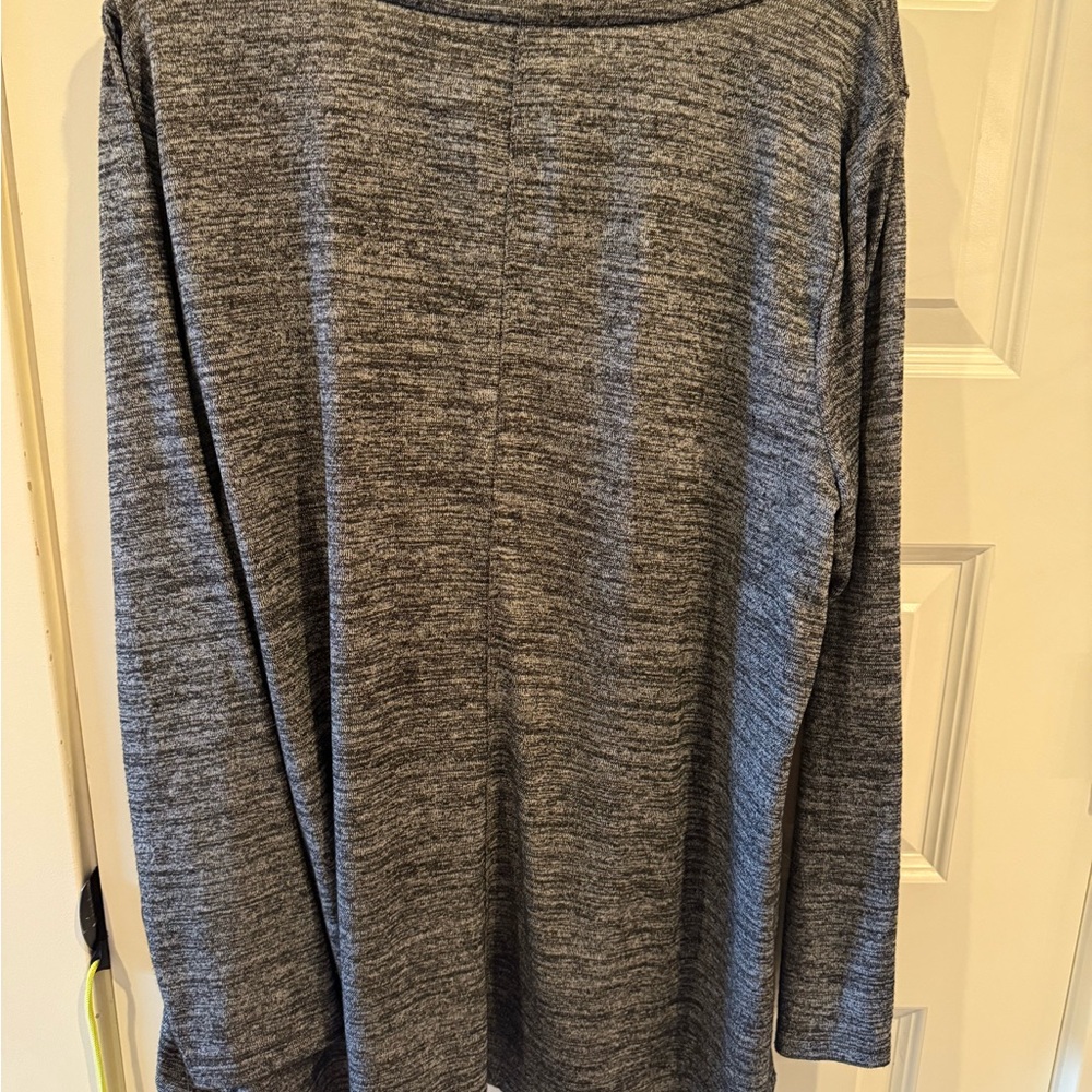 Jones New York Charcoal Long Sleeve Top - Picture 2 of 3